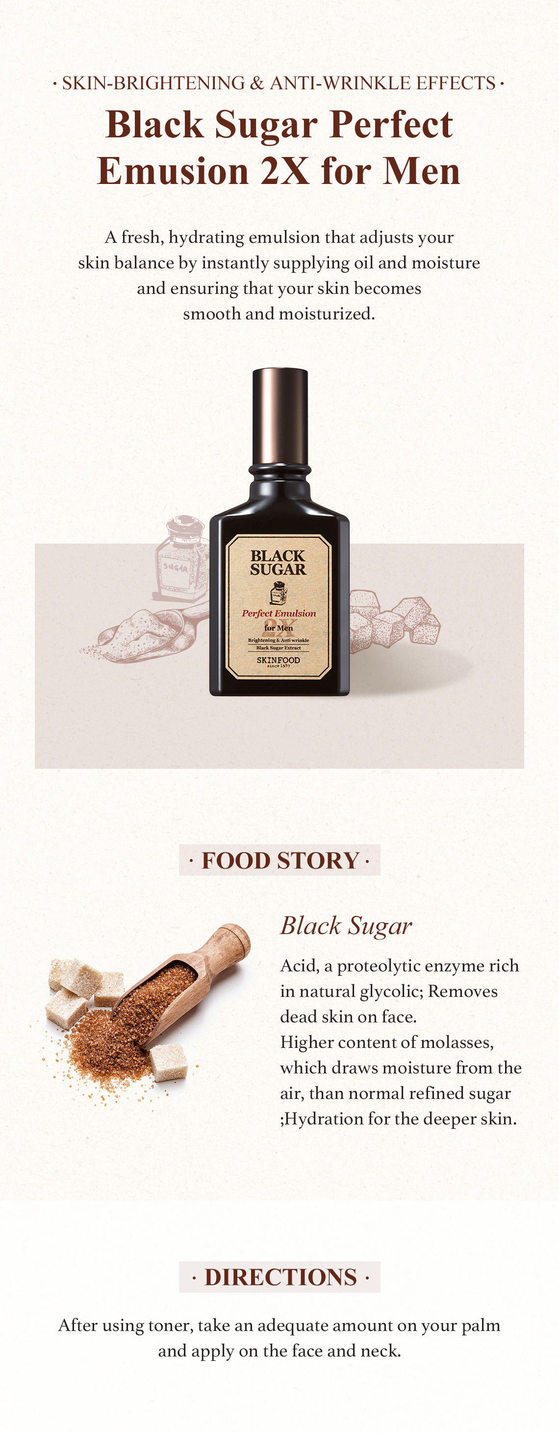 Black Sugar Perfect Emulsion 2X for Men