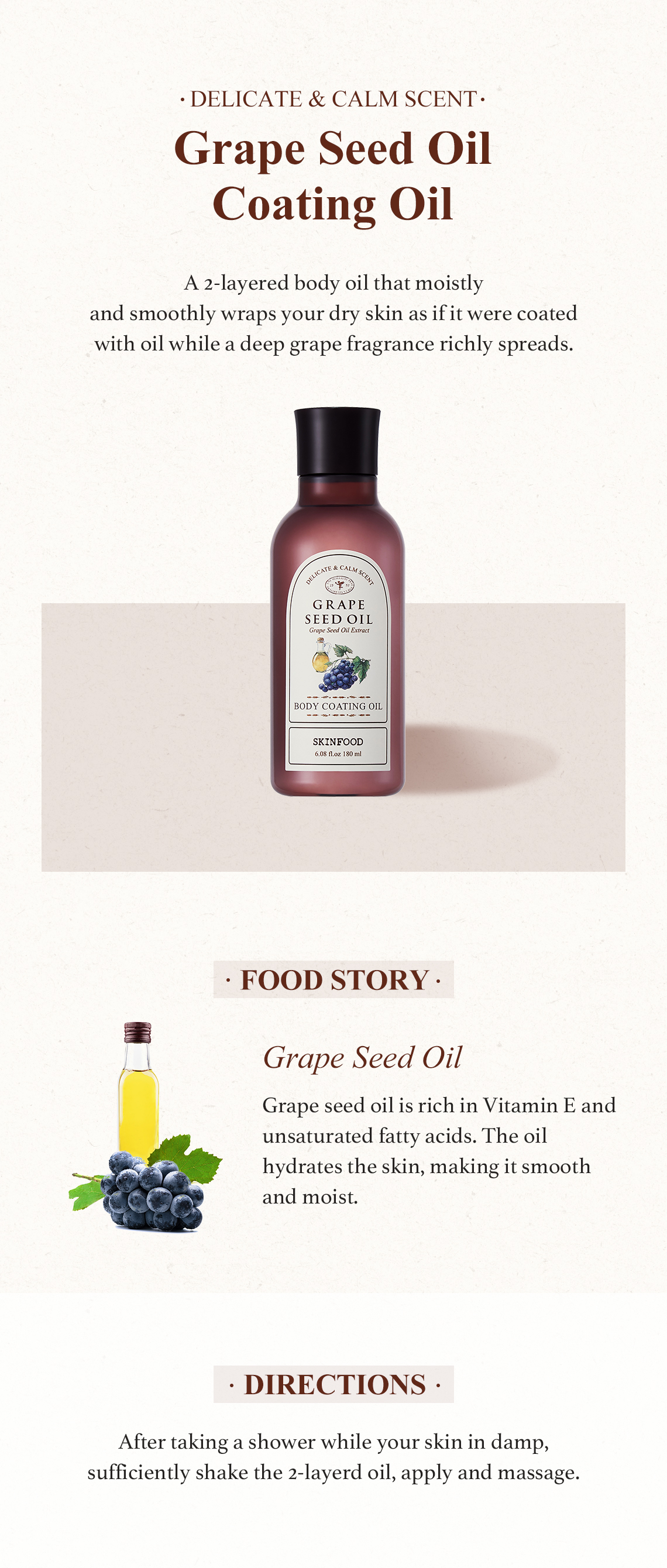 Grape Seed Oil Coating Oil