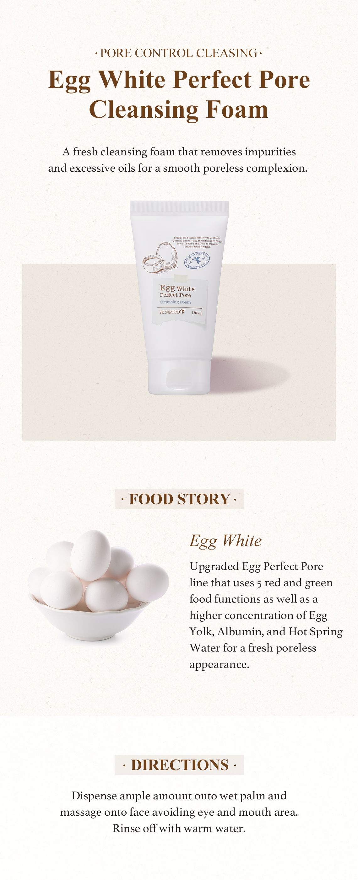 Egg White Perfect Pore Cleansing Foam