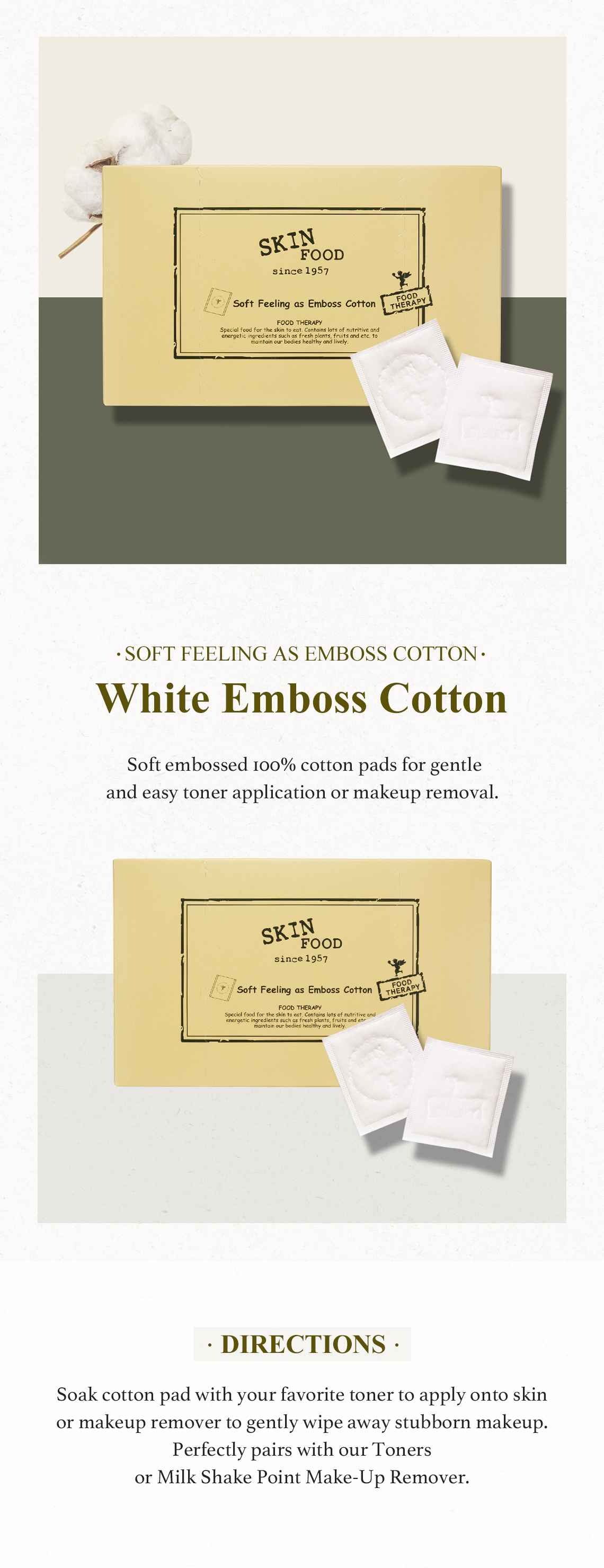 White Emboss Cotton